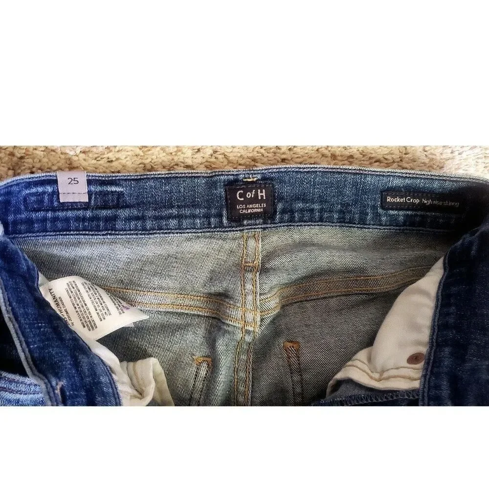 C Of H Jeans 24 Blue Denim Citizens of Humanity Rocket Crop High Rise Skinny
